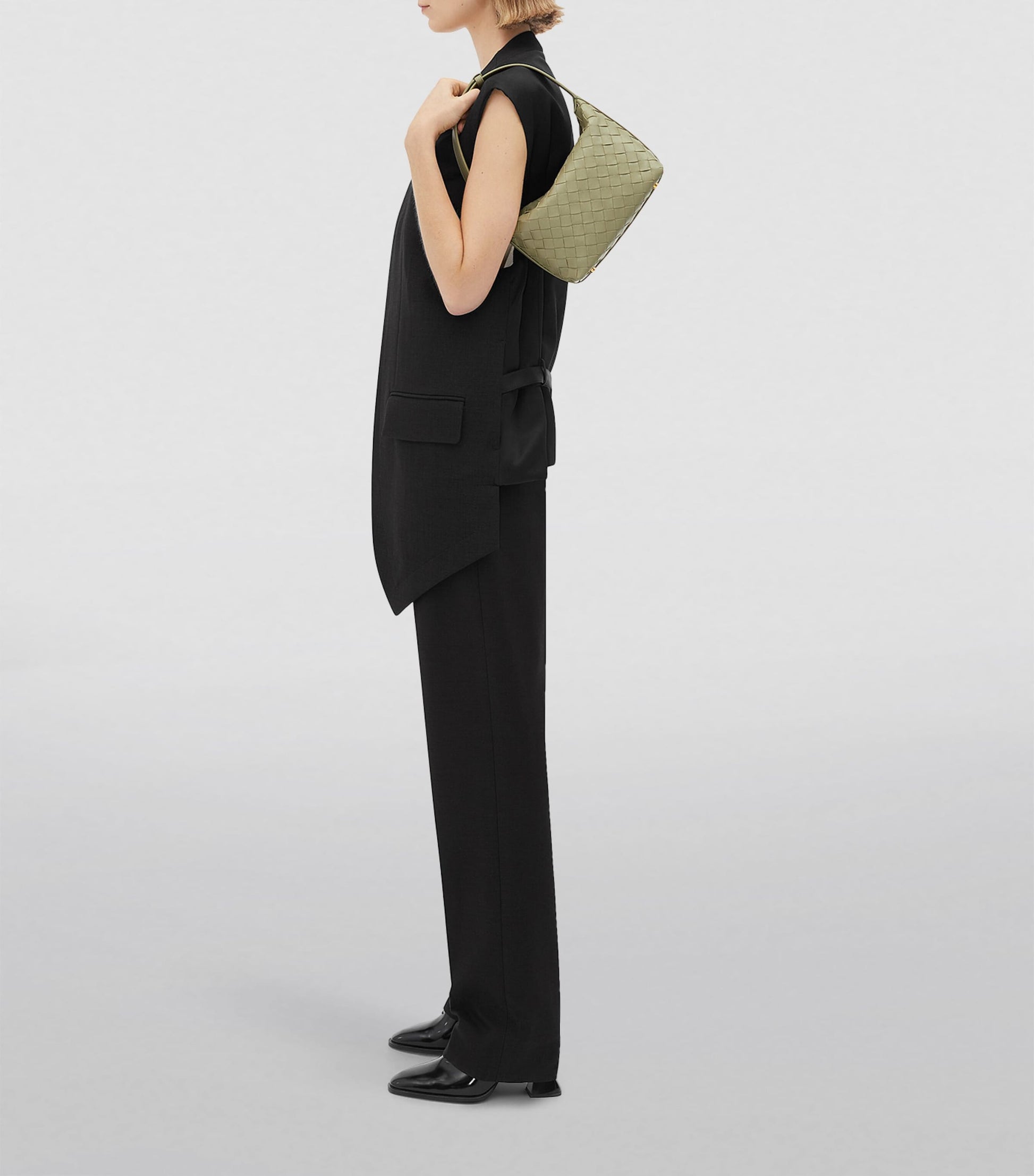 Mini Leather Wallace Top-Handle Bag