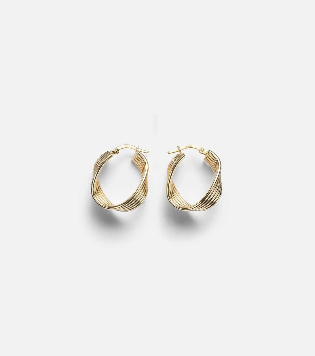 Stone and Strand - Swerve 10kt gold earrings