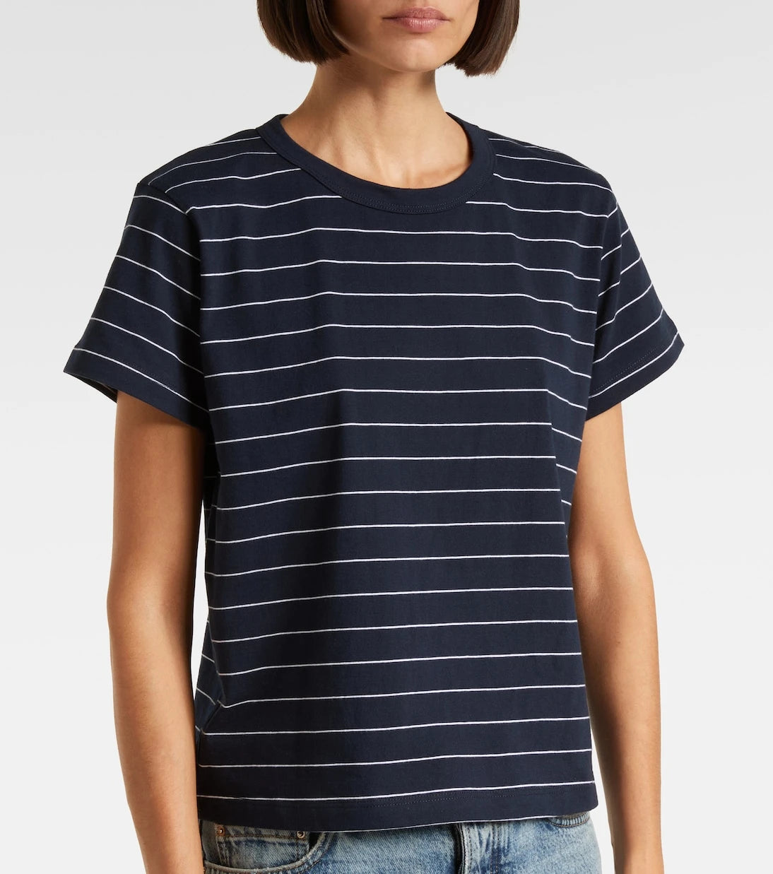 Leset - Margo striped cotton jersey T-shirt