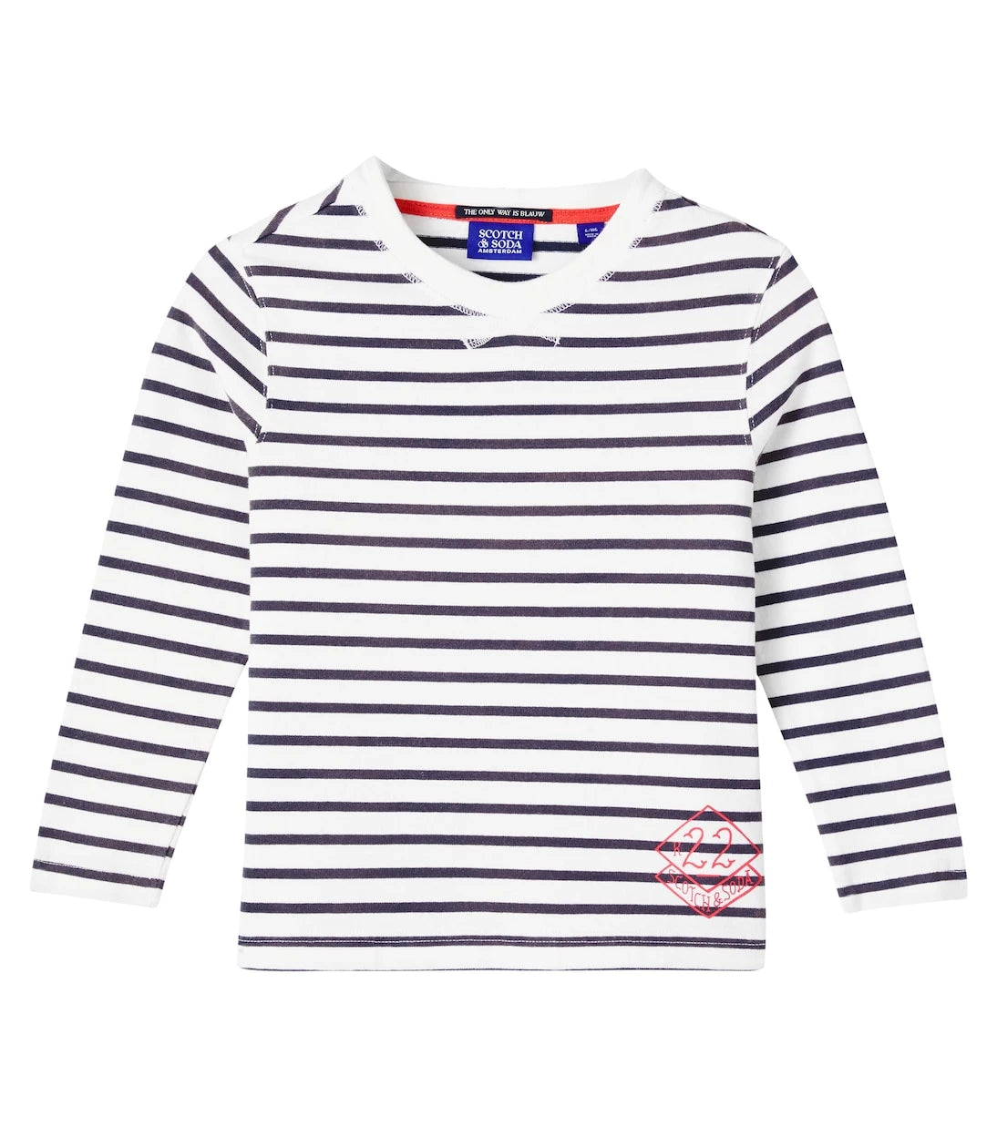 Scotch & Soda Kids - تي شيرت قطني مخطط