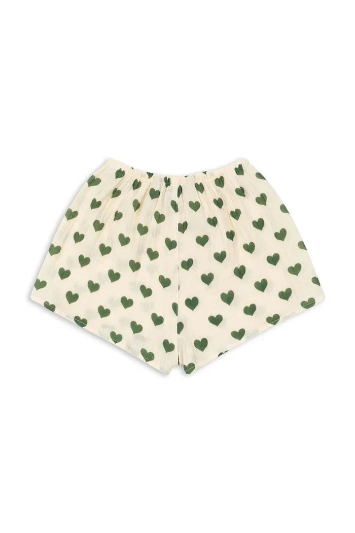 Konges Sløjd çocuklar için pamuk kısa şort COCO MINI SHORTS GOTS