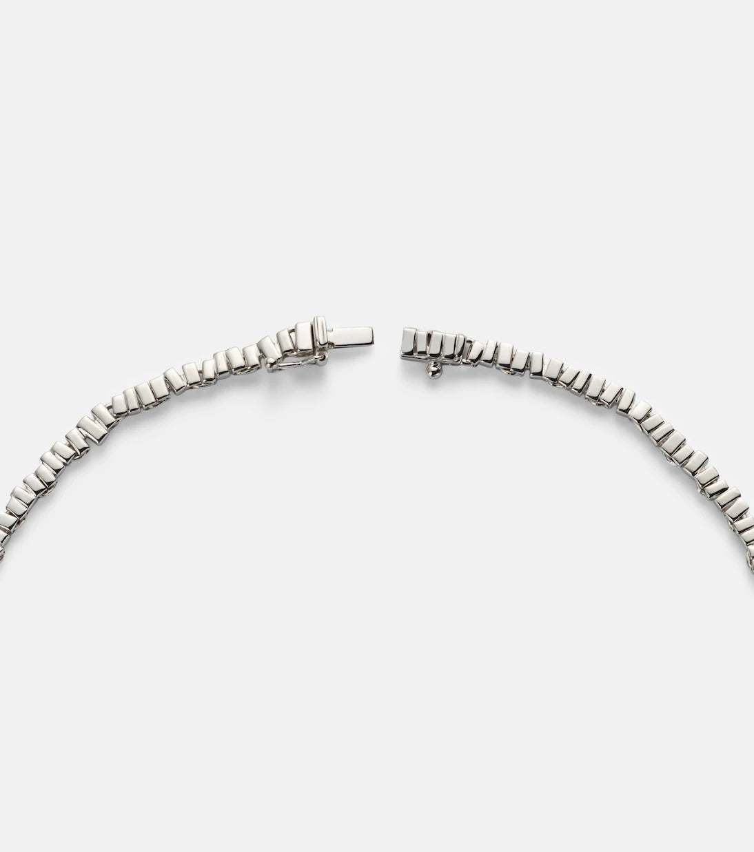 Suzanne Kalan - Mini 18kt white gold necklace with diamonds