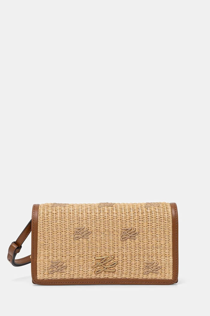 Karl Lagerfeld чанта crossbody дамска от кожа K/AUTOGRAPH