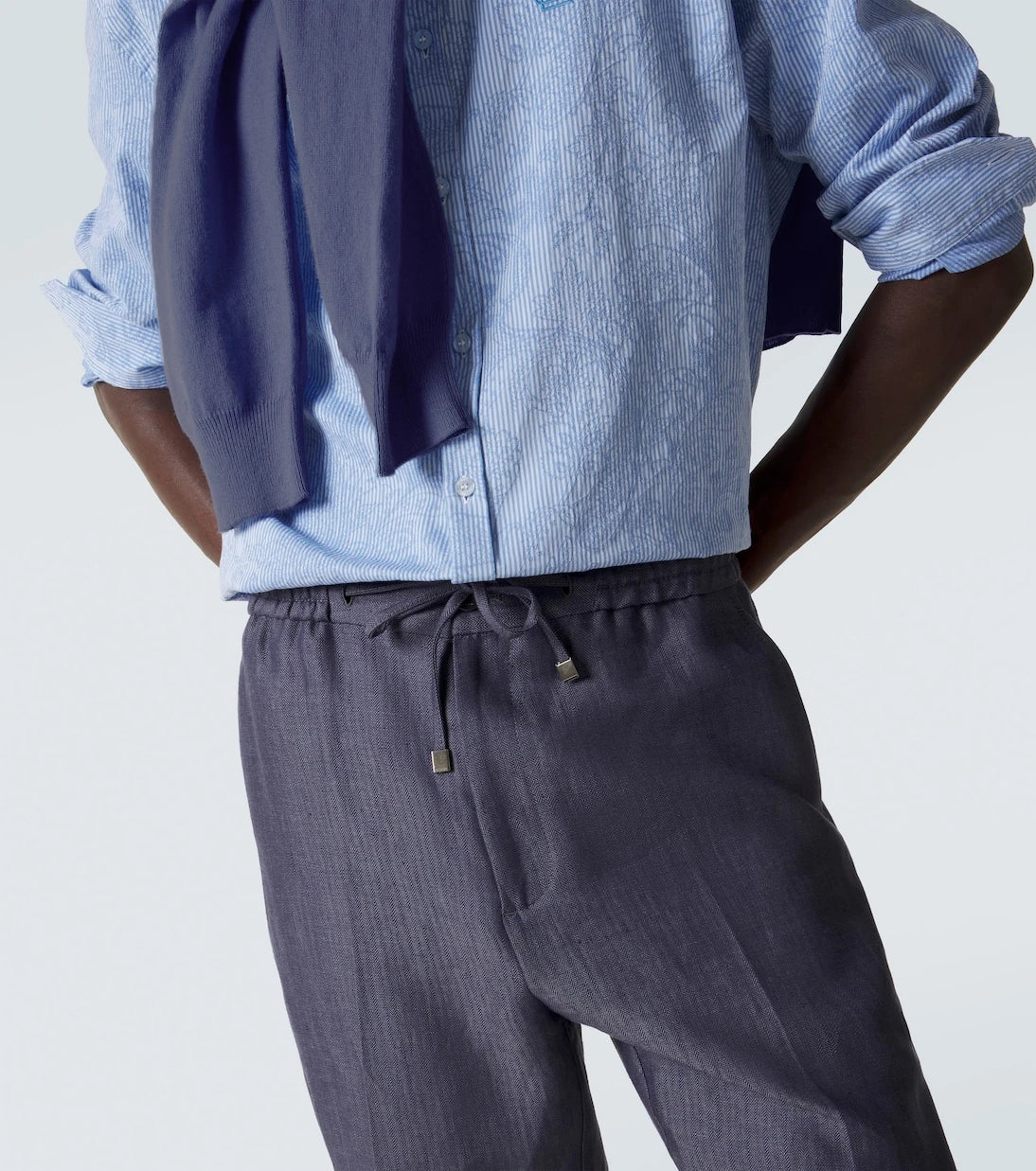 Etro - Linen slim pants