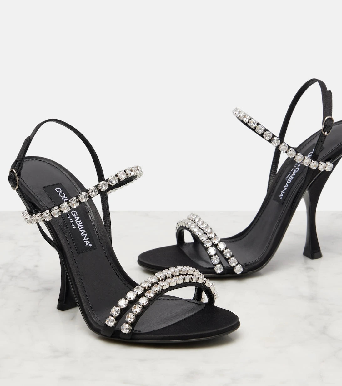 Dolce&Gabbana - Crystal-embellished sandals