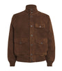 Polo Ralph Lauren Brown Suede Bomber Jacket