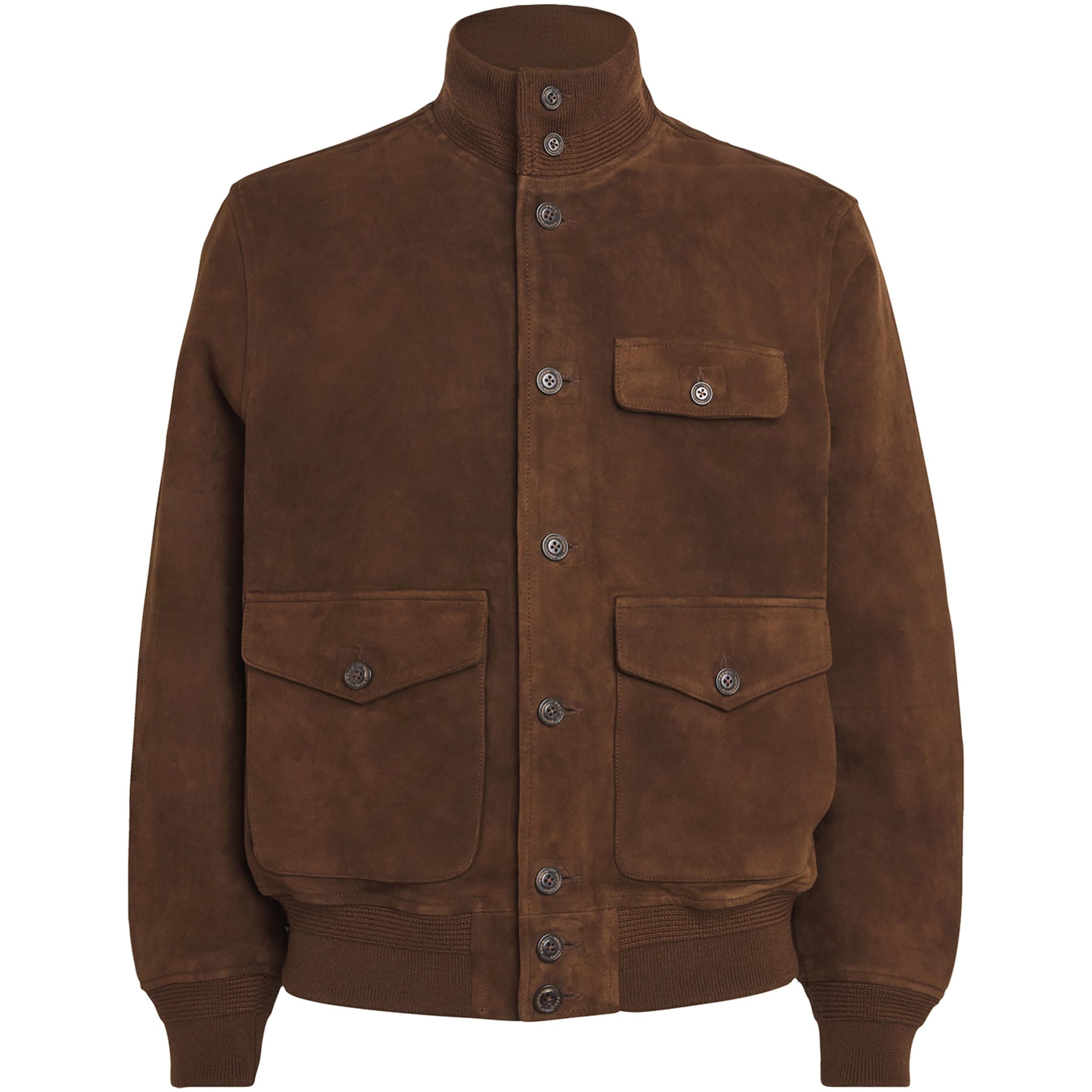 Polo Ralph Lauren Brown Suede Bomber Jacket