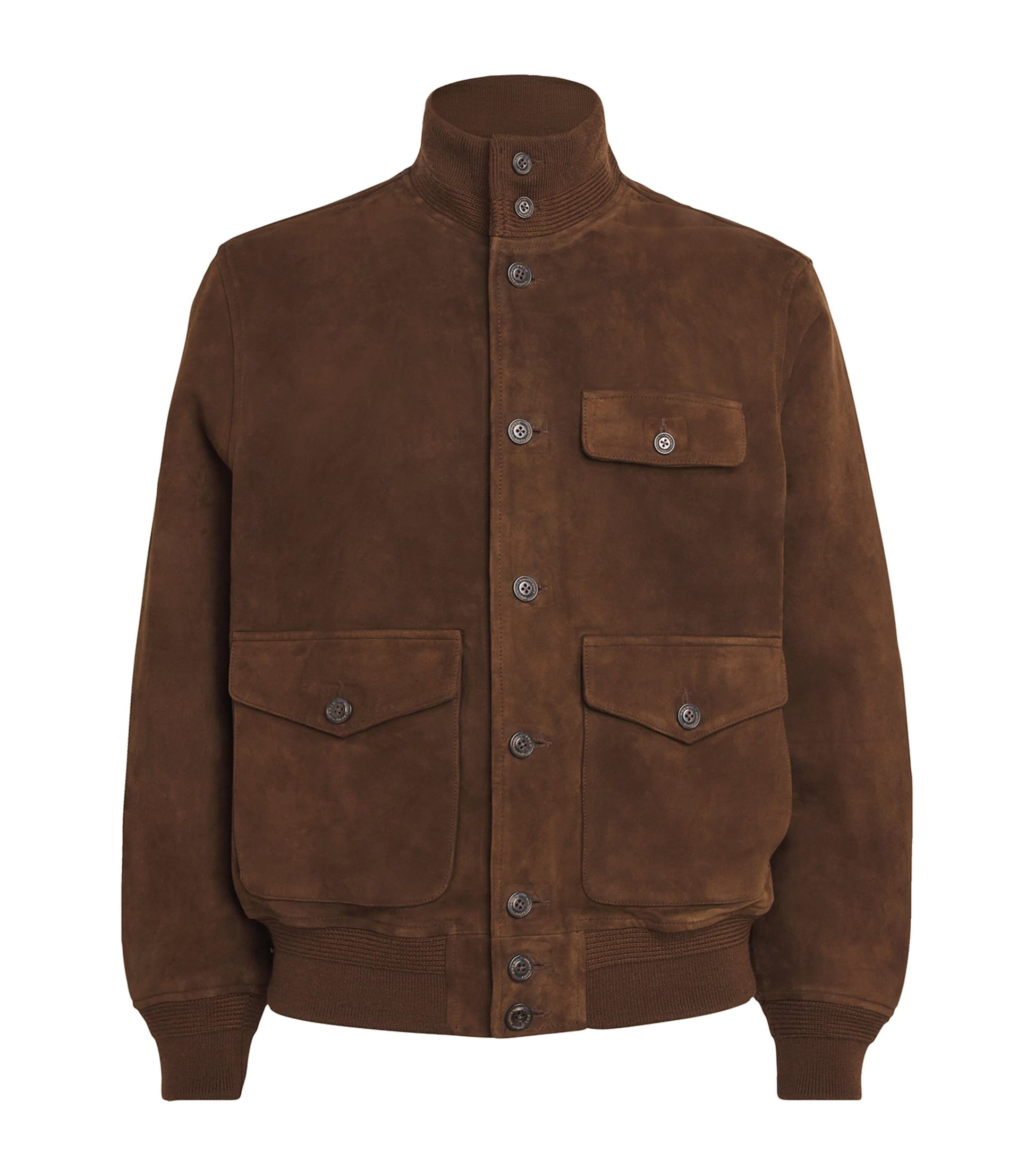 Polo Ralph Lauren Brown Suede Bomber Jacket