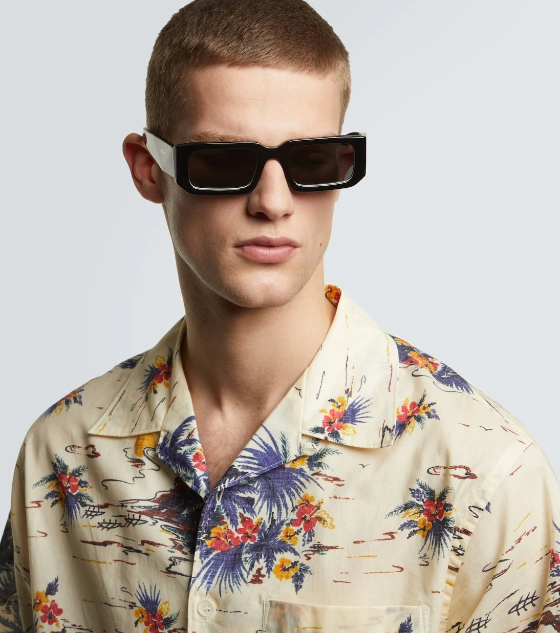 Prada - Symbole rectangular sunglasses