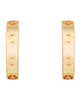 Yellow Gold LOVE Hoop Earrings