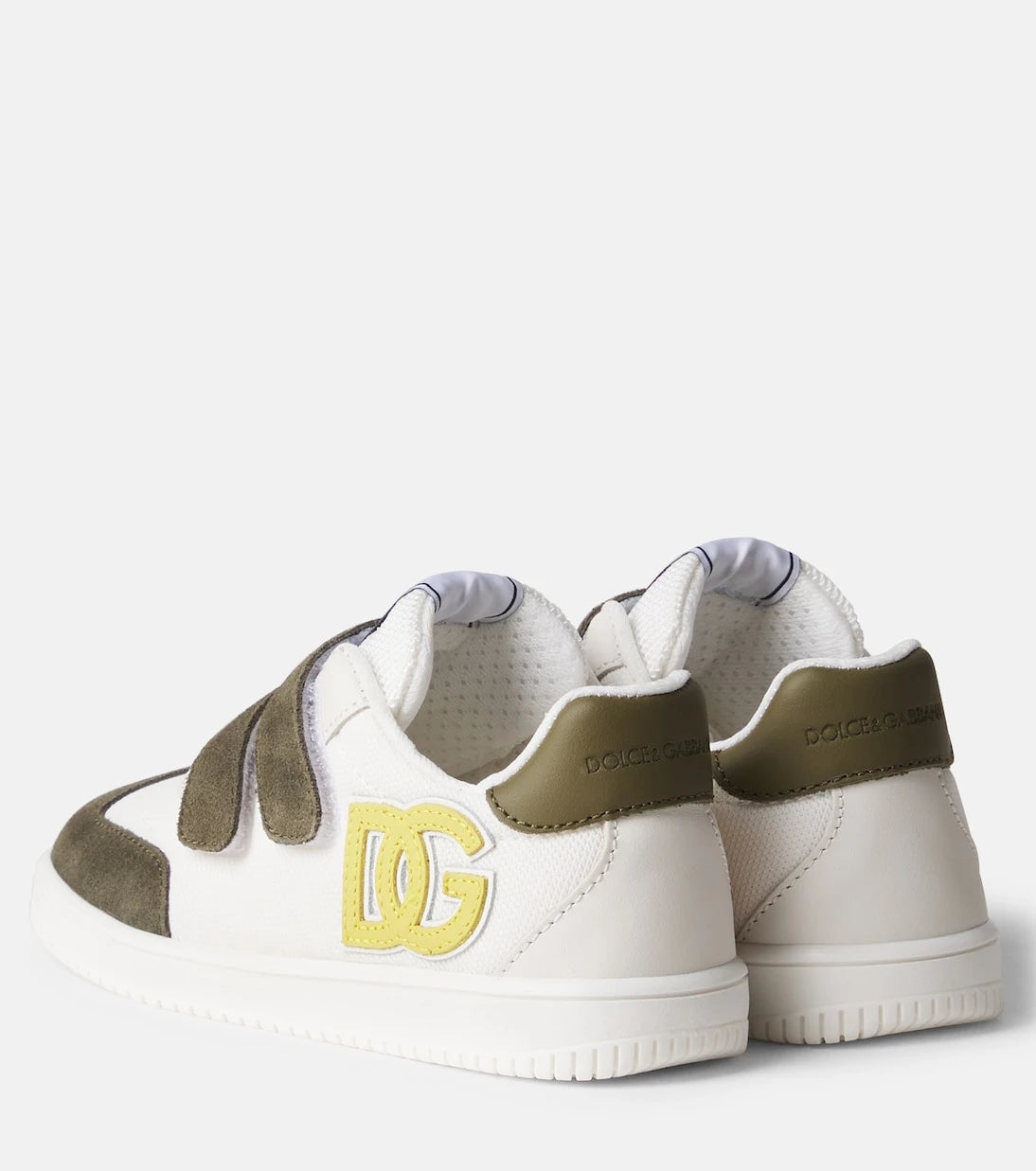 Dolce&Gabbana Kids - DG leather-trimmed sneakers