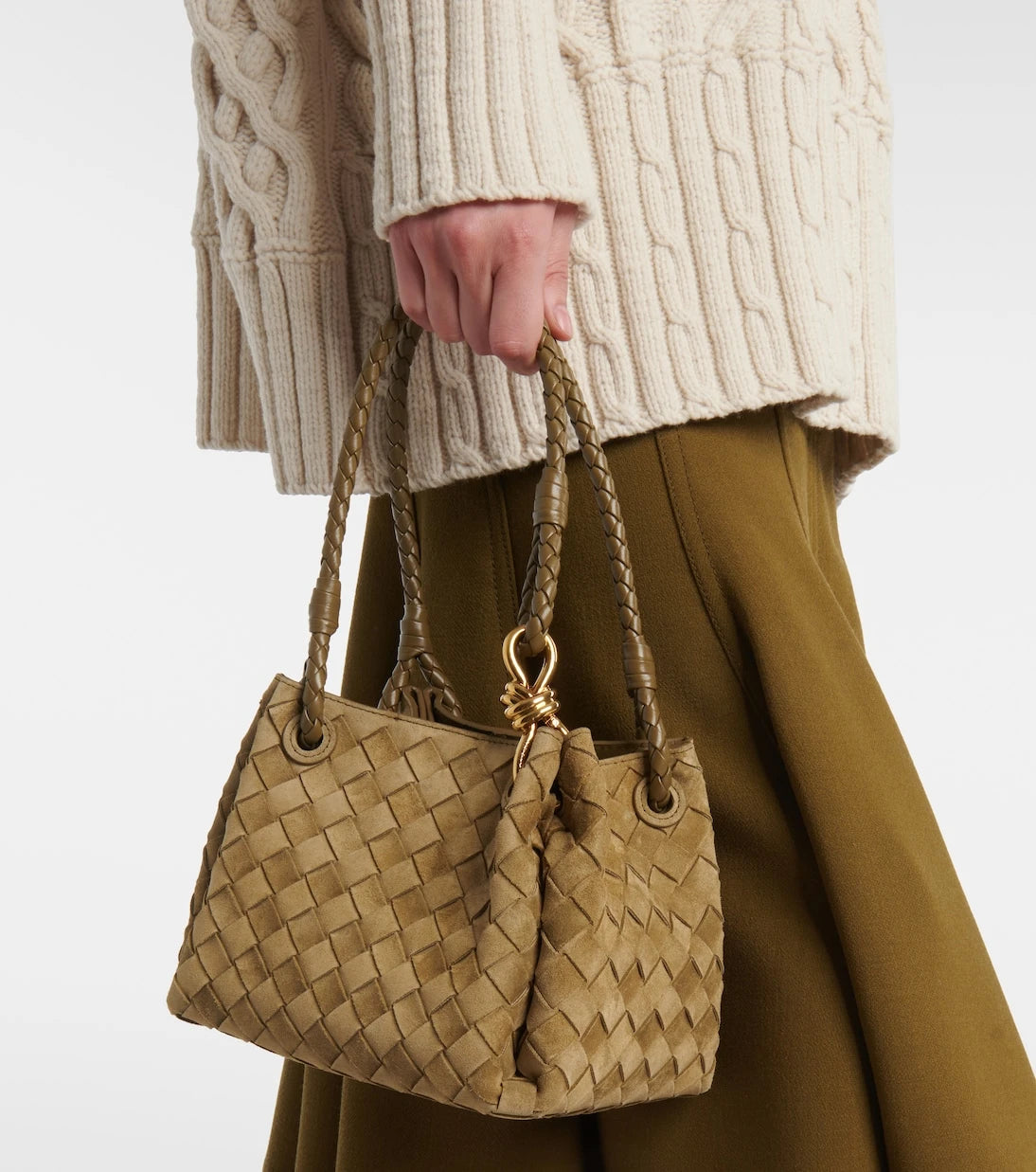 Bottega Veneta - Parachute Small suede shoulder bag