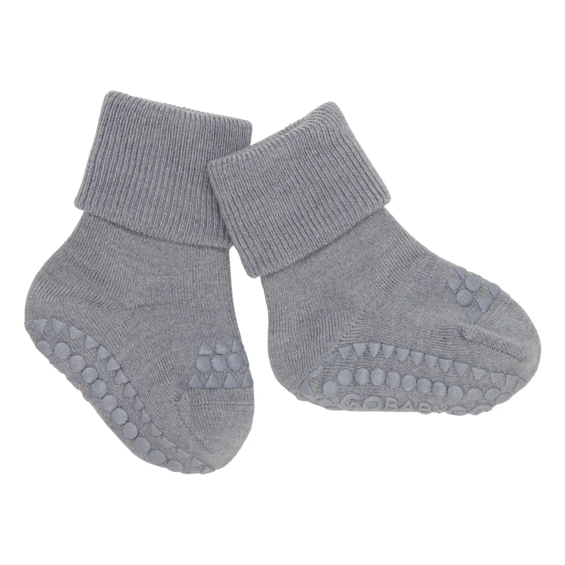 GOBABYGO - Anti-slip Merino Wool Socks | Grey