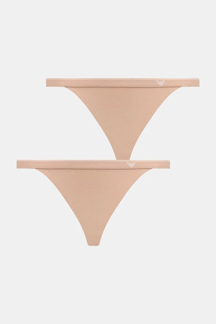 Emporio Armani Underwear kadın pamuklu elastan külot 2'li