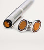 Palladium-Plated Pen and Cufflinks Set