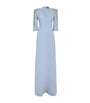 Jenny Packham Blue Embellished Babe Gown