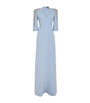 Jenny Packham Blue Embellished Babe Gown