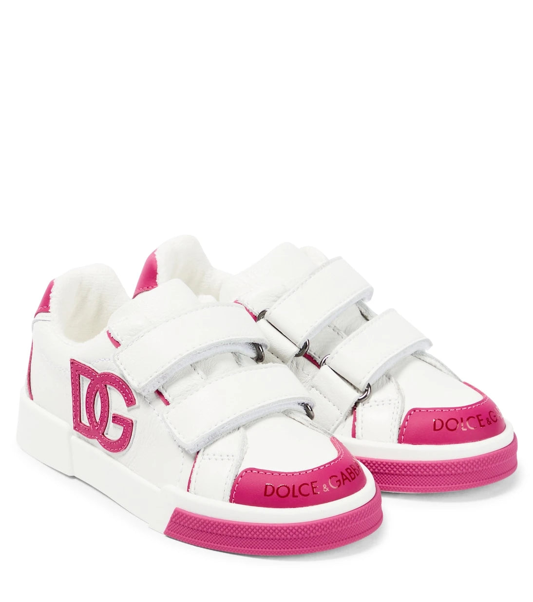 Dolce&Gabbana Kids - Logo leather low-top sneakers