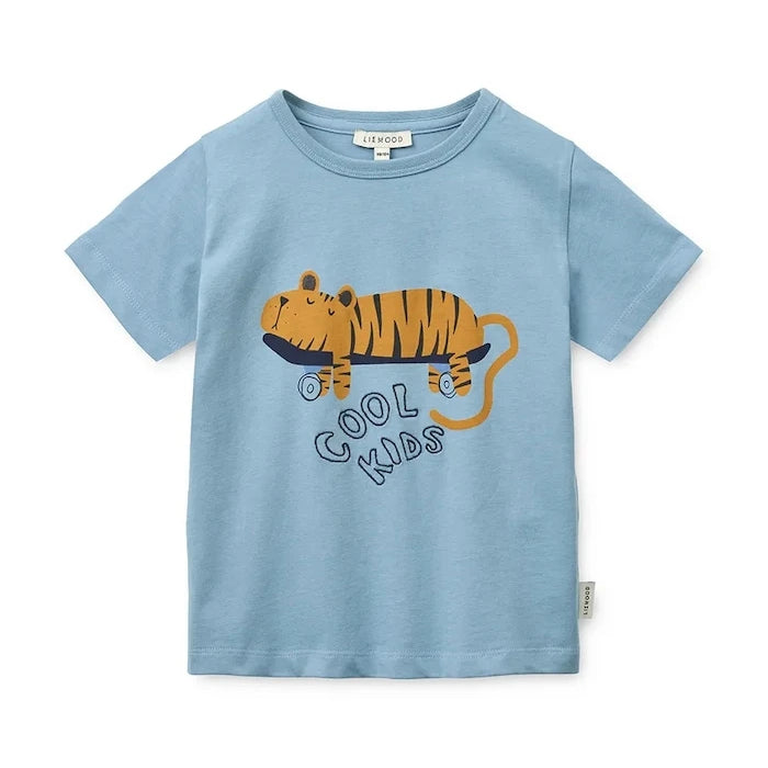 Liewood Apia Placement Shortsleeve T-shirt Çocuk Pamuklu Tişört