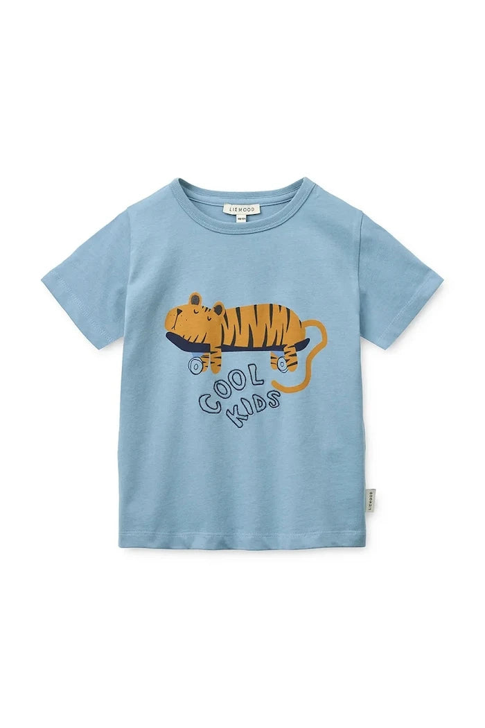Liewood Apia Placement Shortsleeve T-shirt Çocuk Pamuklu Tişört