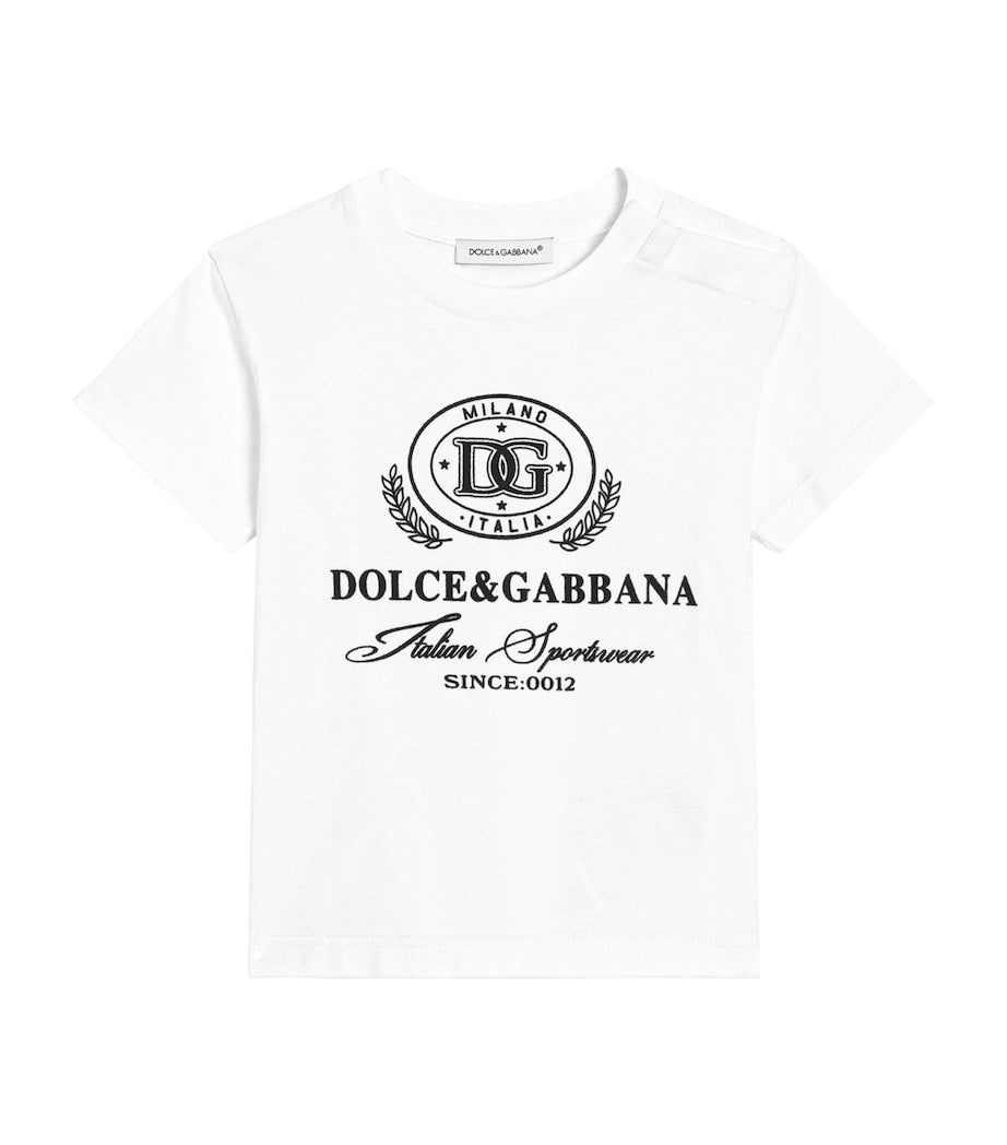 Dolce & Gabbana Kids Cotton Logo T-Shirt (3-36 Months)