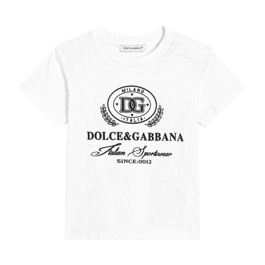 Dolce & Gabbana Kids Cotton Logo T-Shirt (3-36 Months)
