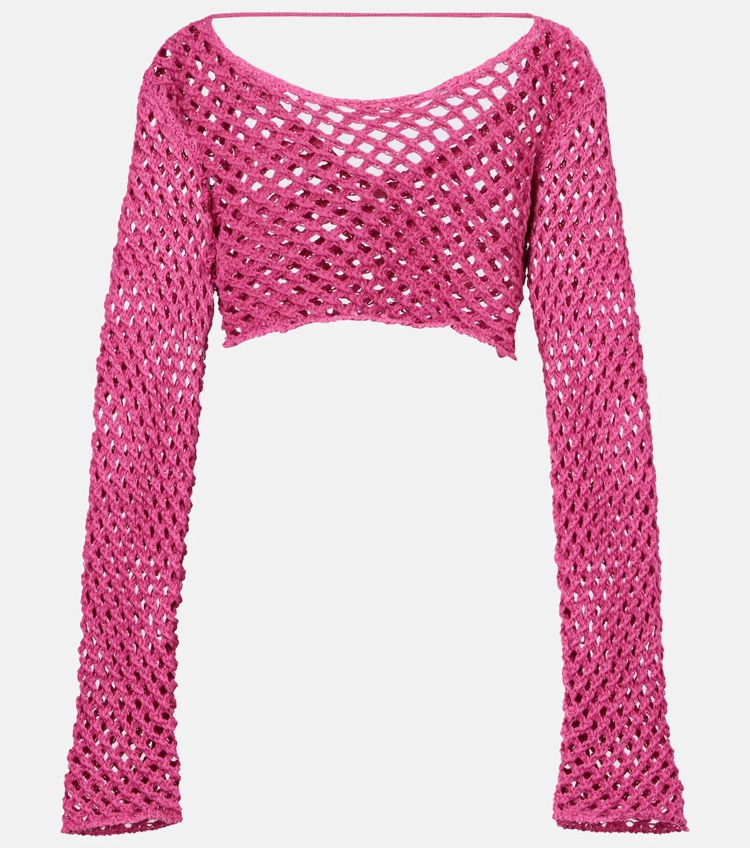 Bananhot - Magen crochet cotton-blend crop top