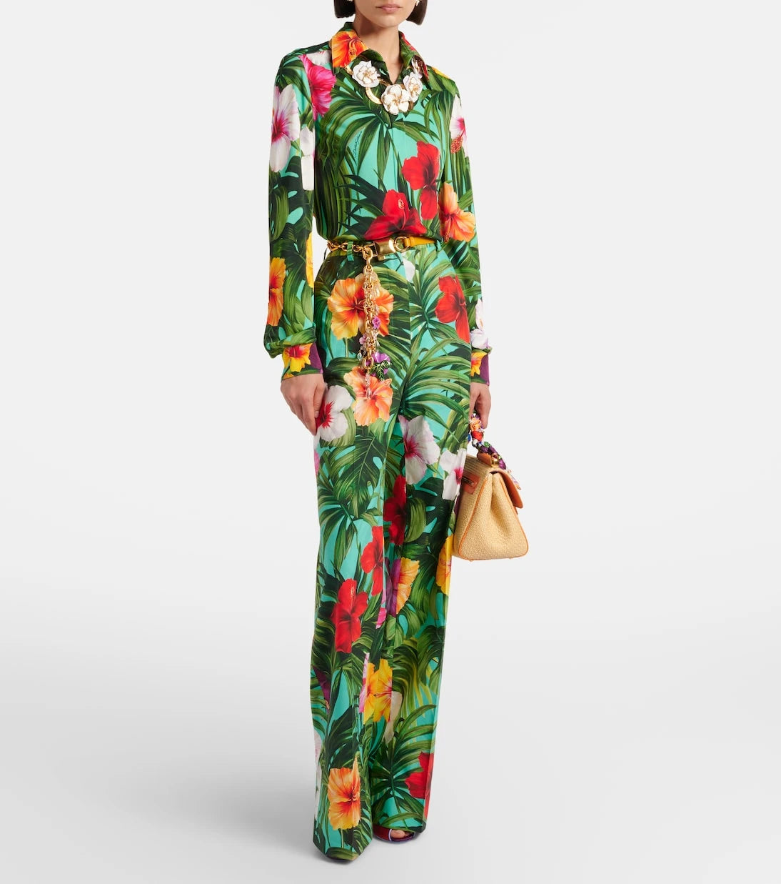 Dolce&Gabbana - Sicily Small raffia top-handle bag
