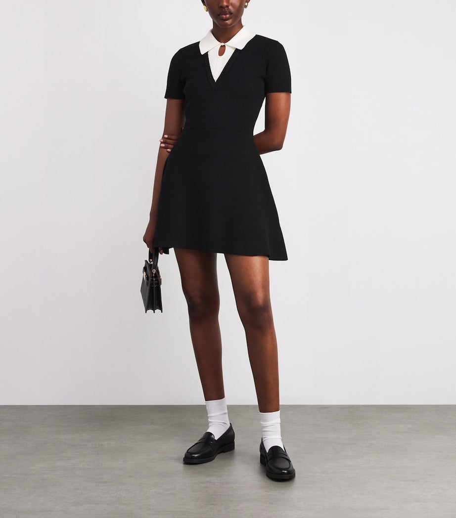 Claudie Pierlot Black Skater Mini Dress