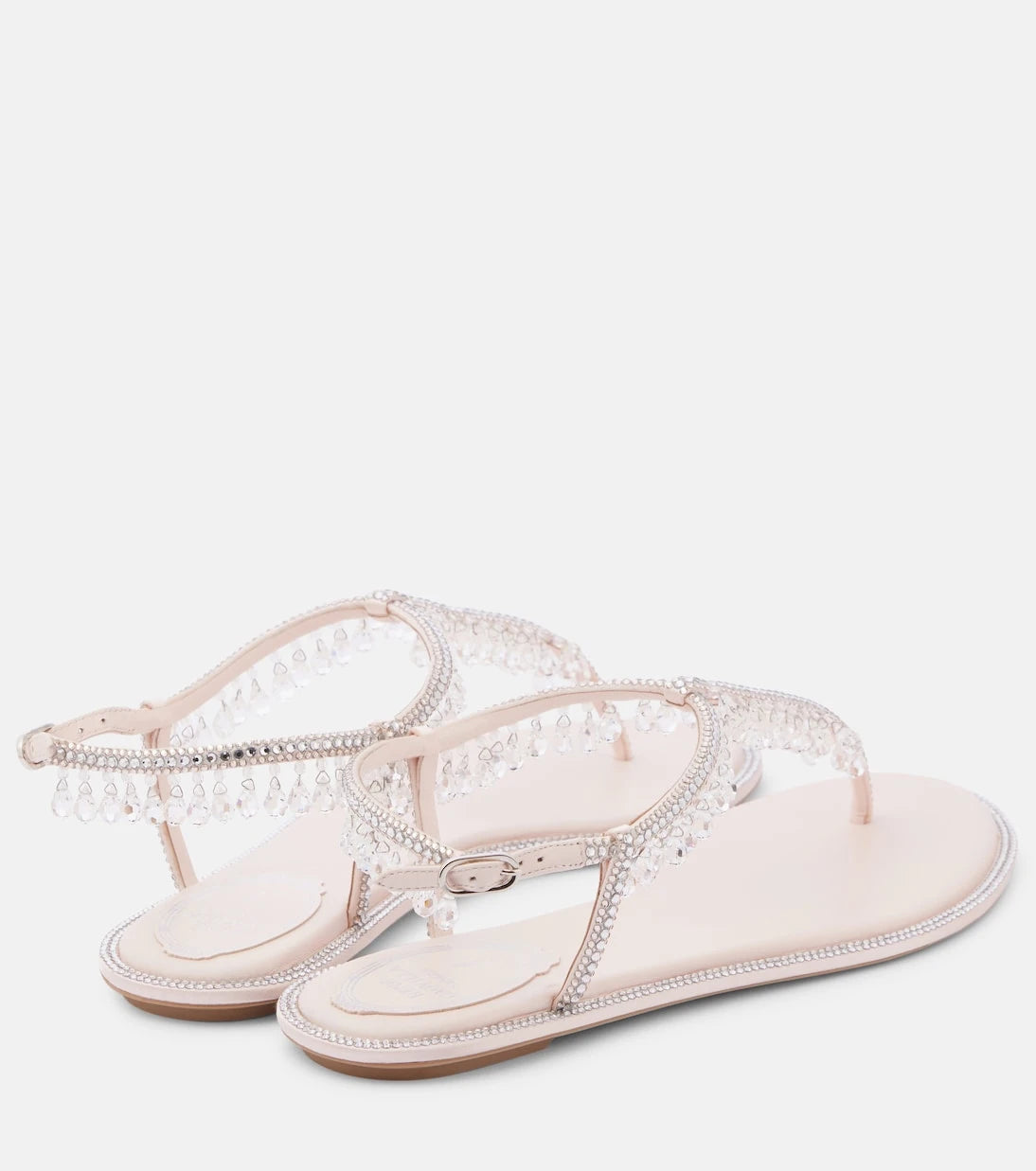Rene Caovilla - Chandelier embellished thong sandals
