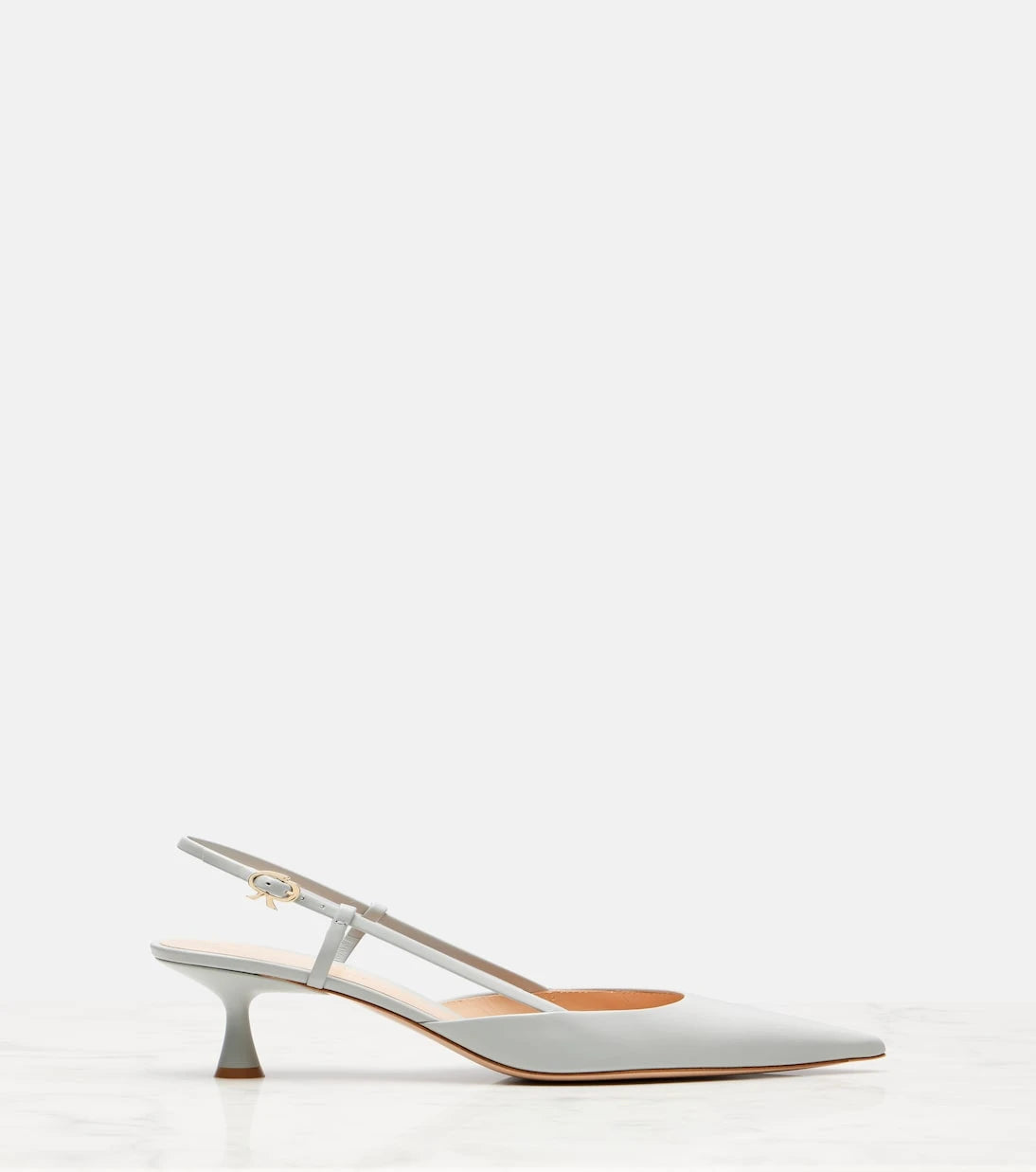 Gianvito Rossi - Ascent 55 leather slingback pumps