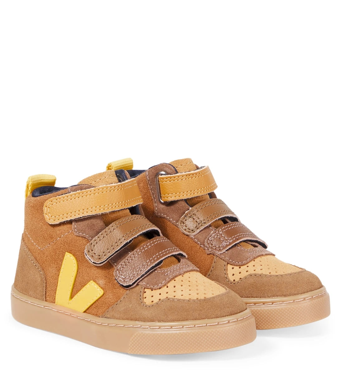 Veja Kids - V-10 suede high-top sneakers