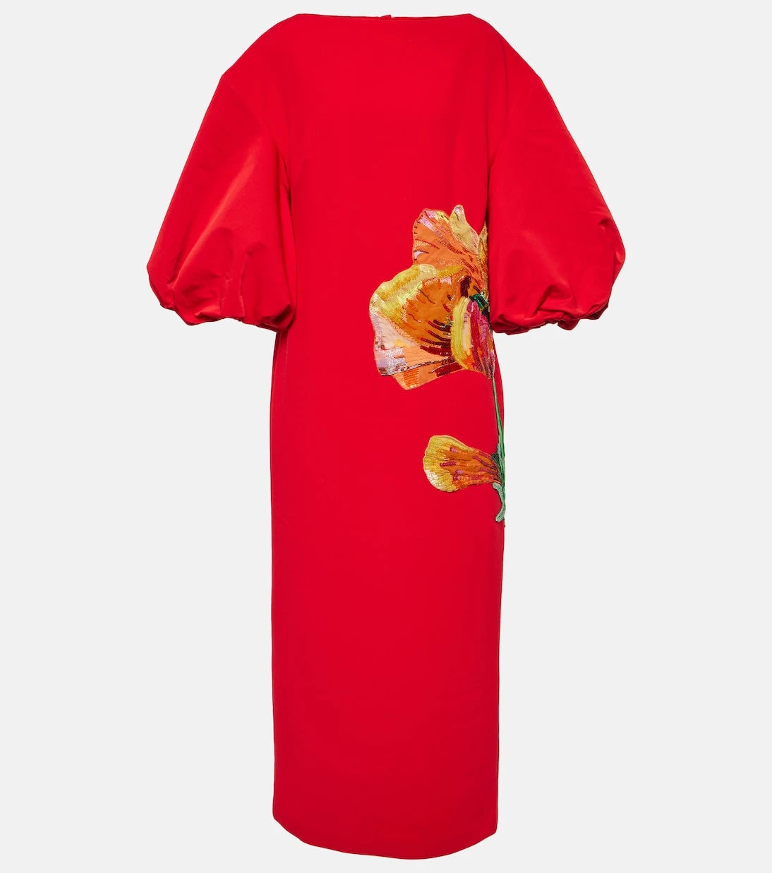 Safiyaa - Amira embroidered floral midi dress