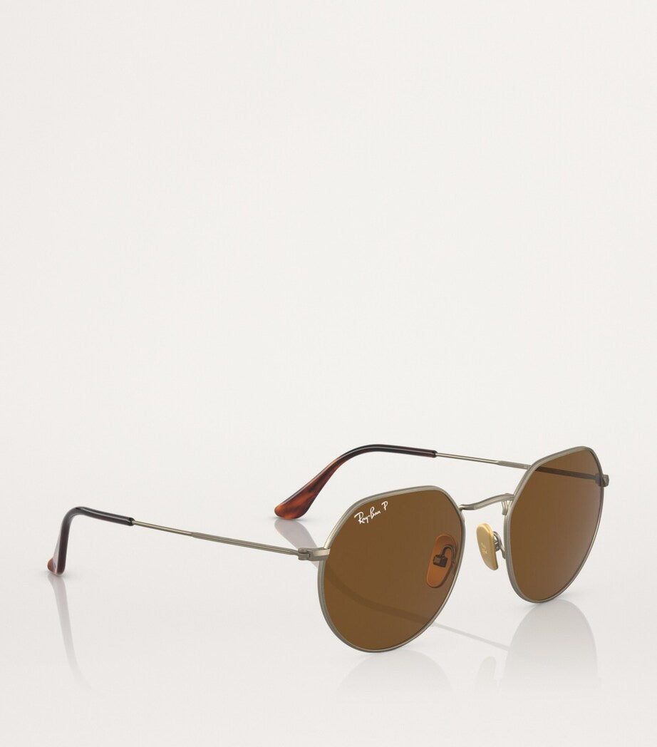 Ray-Ban Gold RB8165 Jack Sunglasses