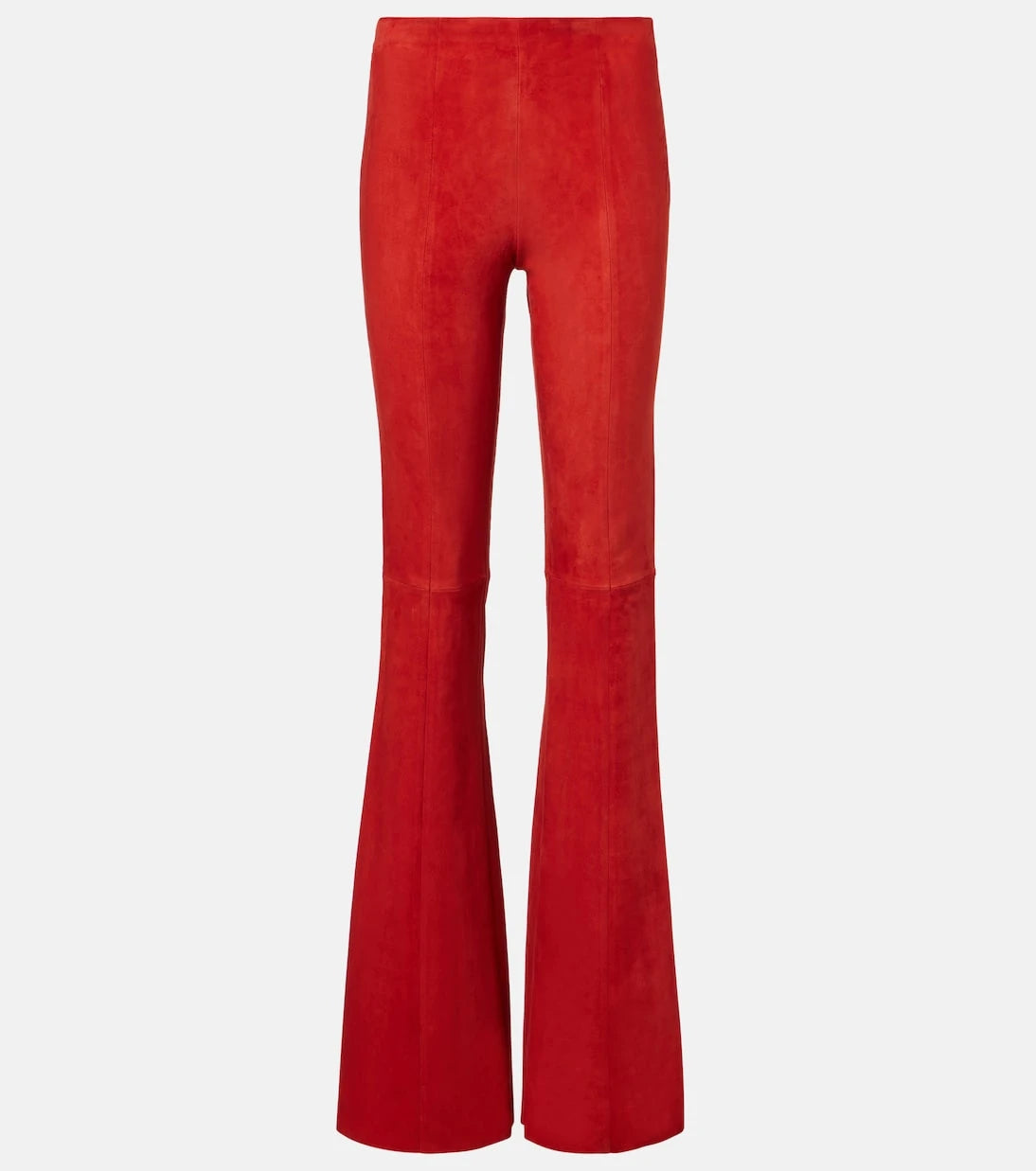 Stouls - Gege high-rise suede flared pants