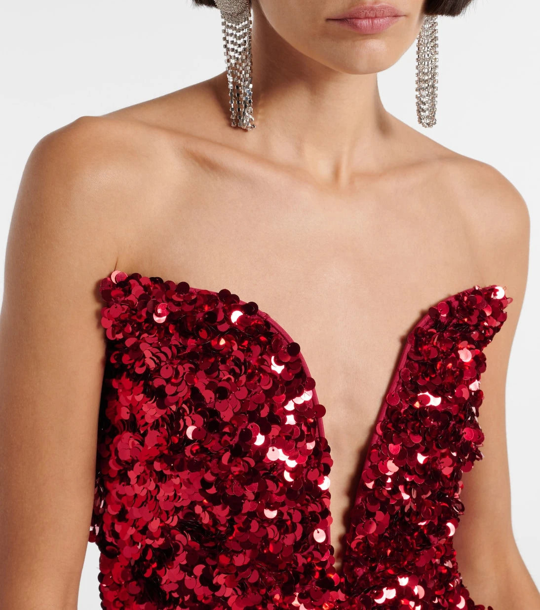 Self-Portrait - Sequined corset
