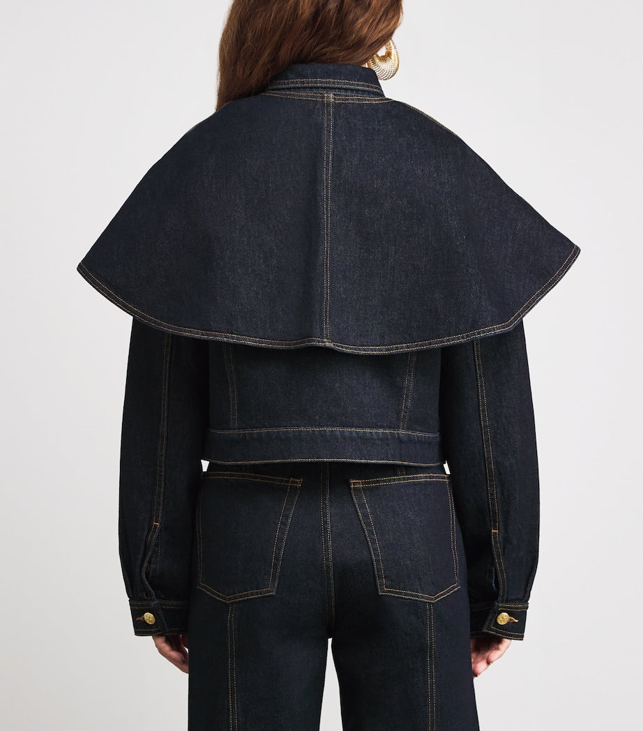 The Agata Denim Cape Jacket TIGRIS