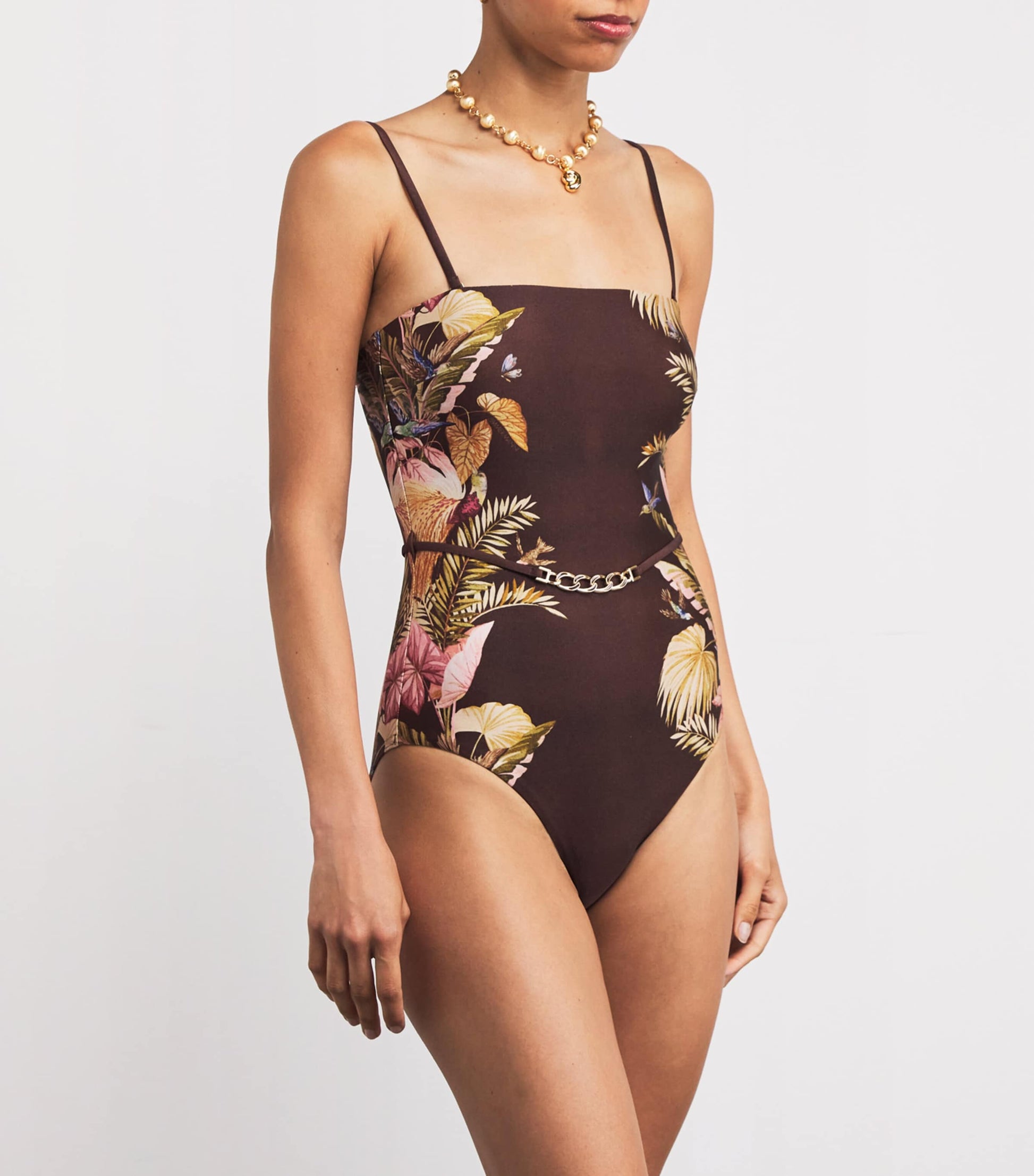 Zimmermann Off-The-Shoulder Ascension Swimsuit