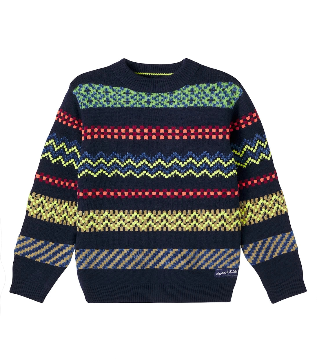Scotch & Soda Kids - Fair Isle jacquard sweater