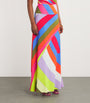 Multi Jersey Iride Maxi Skirt