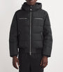 Moose Knuckles Black Down Cloud Bomber Puffer Jacket