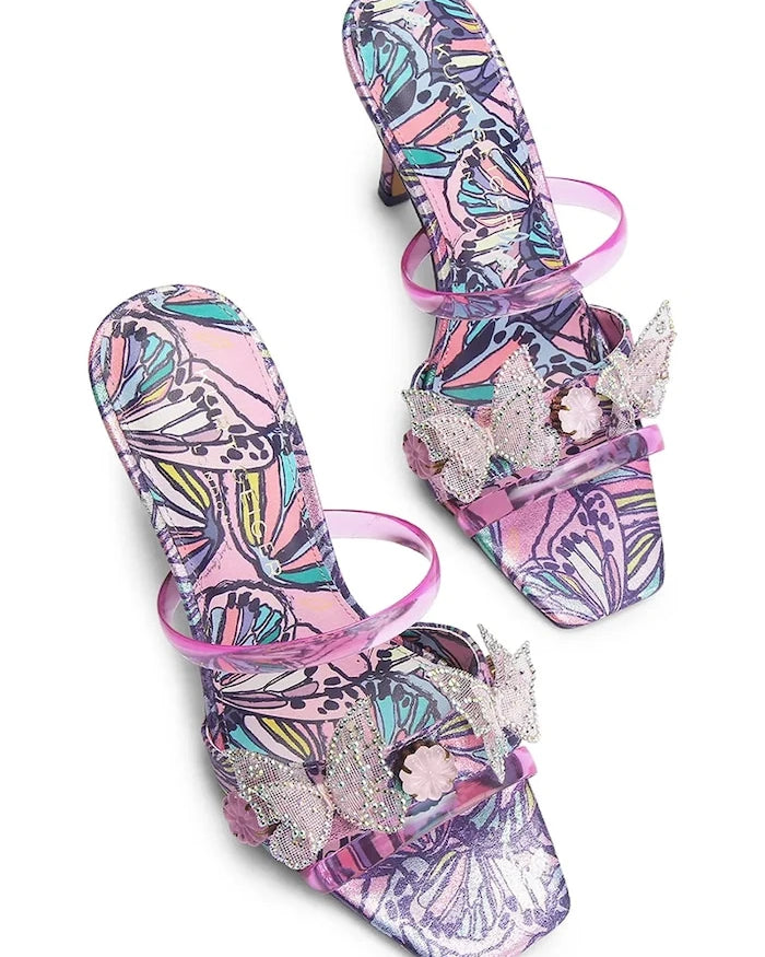 Kurt Geiger London İnce Topuklu Butterfly Mule Sandalet Kadın Ayakkabı