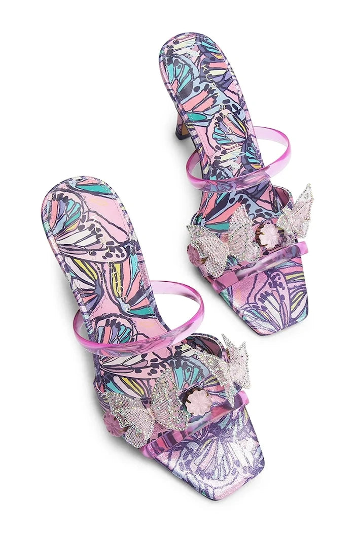 Kurt Geiger London İnce Topuklu Butterfly Mule Sandalet Kadın Ayakkabı