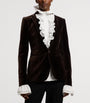 Ralph Lauren Collection Brown Cotton-Blend Velvet Parker Blazer