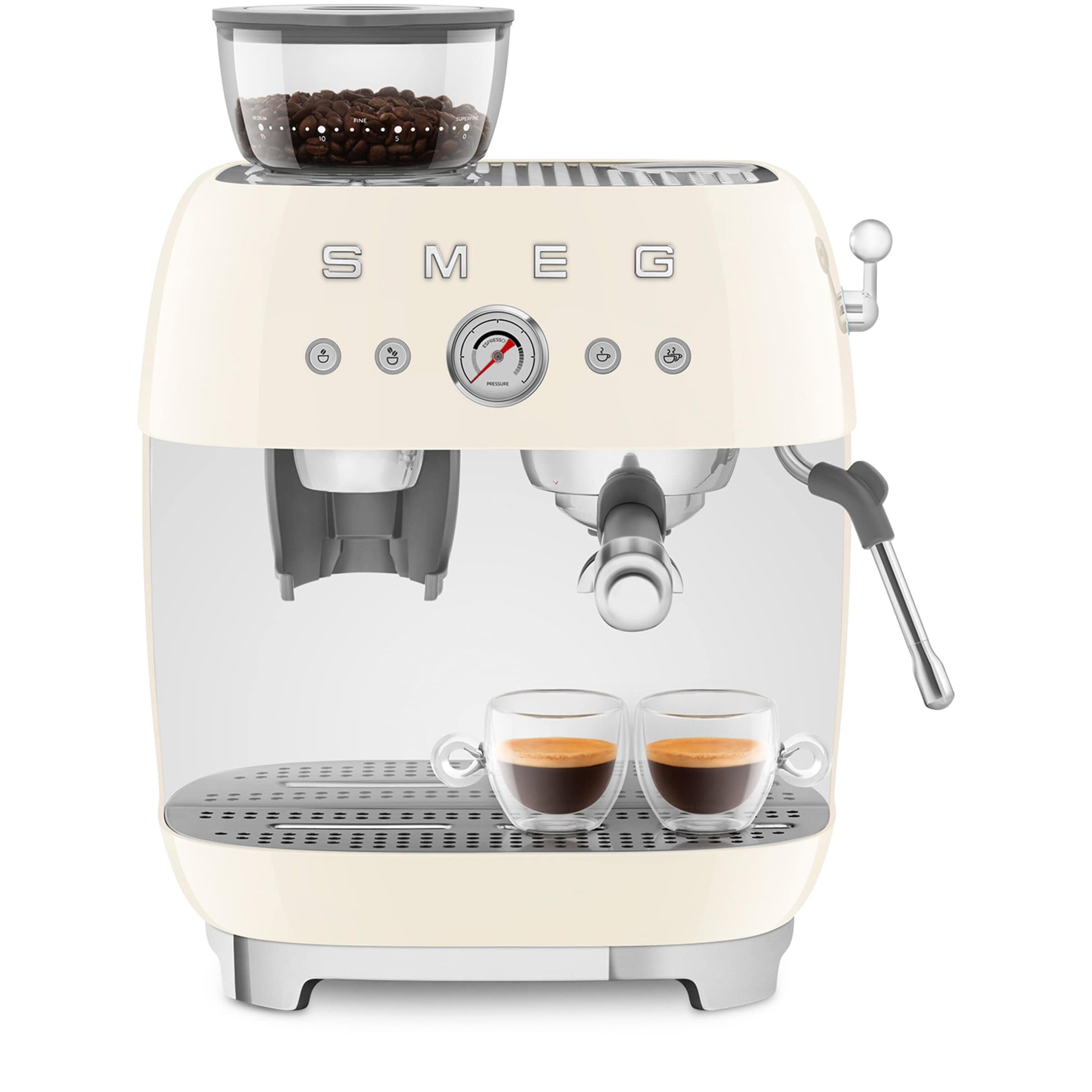 Smeg EGF03CRUK Espresso Coffee Machine with Grinder