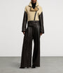 Ralph Lauren Collection Brown Lambskin Kelsie Trousers