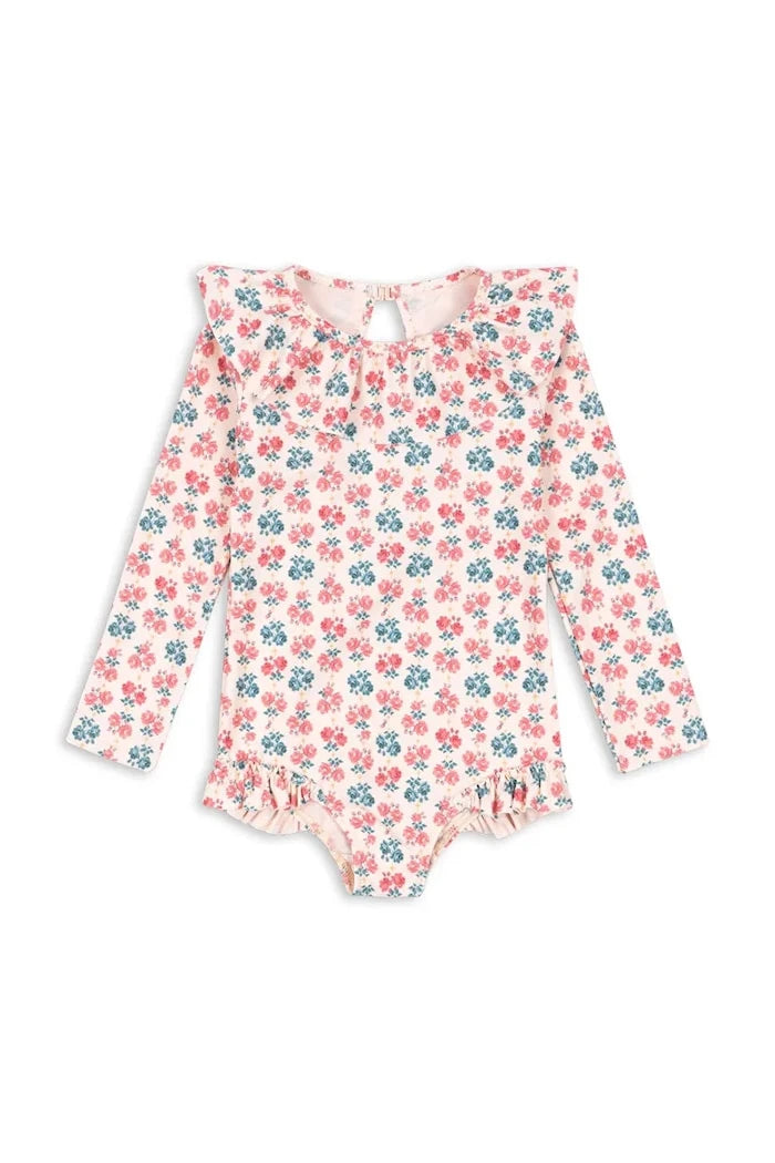 Konges Sløjd MANUCA LS SWIMSUIT GRS Çocuk Tek Parça Mayo