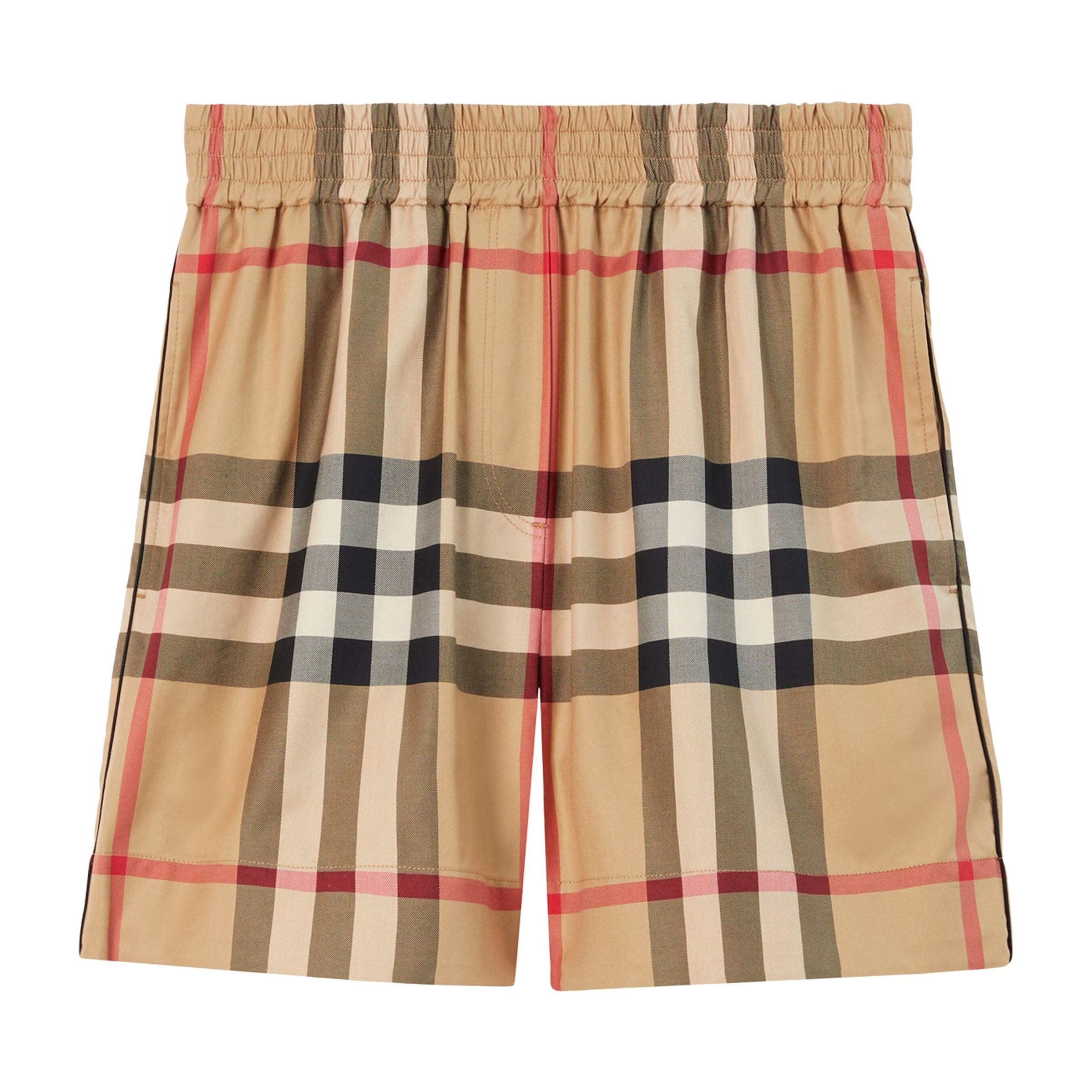 Burberry Beige Cotton Check Shorts