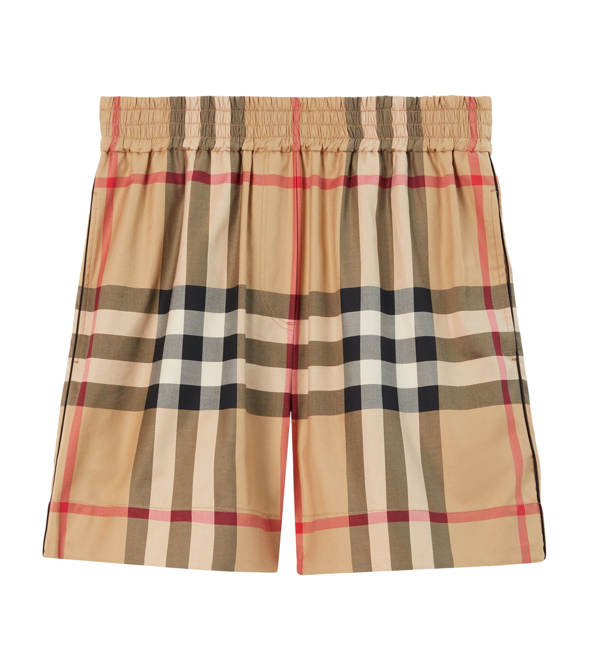 Burberry Beige Cotton Check Shorts