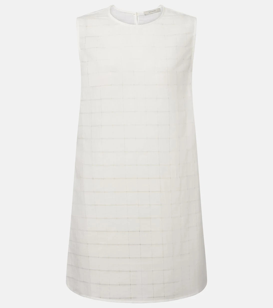 Asceno - Sintra checked linen and cotton minidress